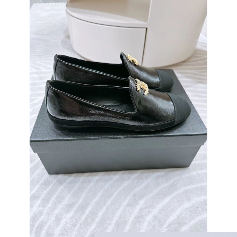 Ch*el leather shoes